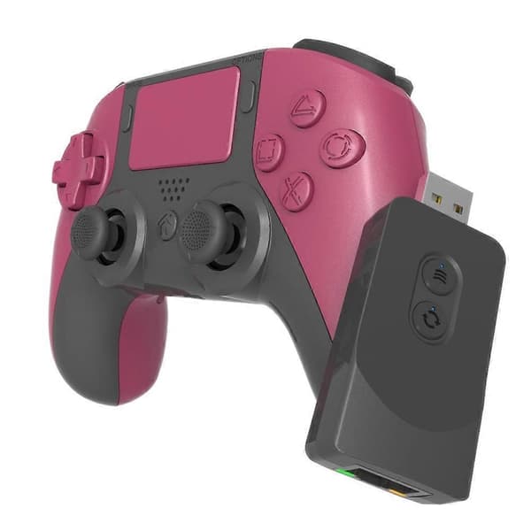 Til PS5/ PS4/PC Trådløs WIFI Controller Bluetooth DualSense Gamepad Joysticks Purple Red DualSense (Purple Red)