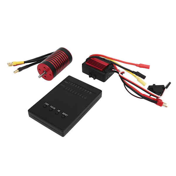 RC Brushless Motor ESC Kit 2845 Vandtæt Motor 35A ESC Programkort Sæt til 1/12 Fjernstyret Bil 4400KV