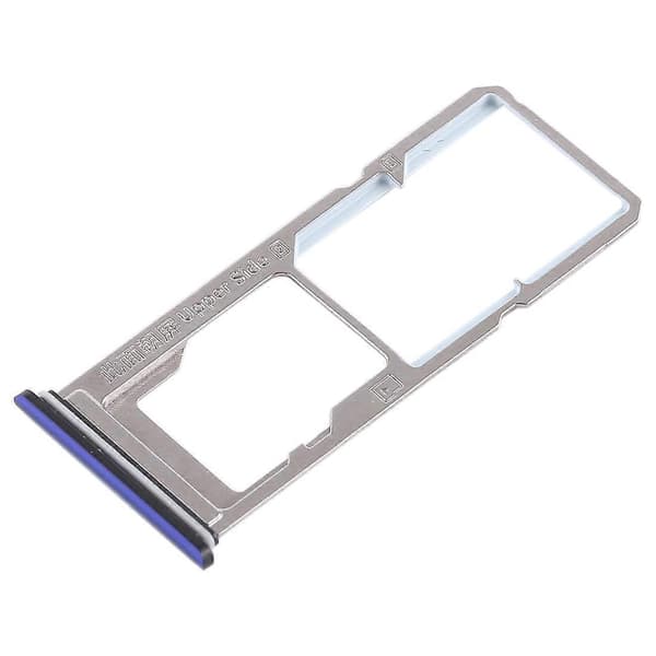 For Vivo Z1 2 x SIM-kortskuff + Micro SD-kortskuff Blue