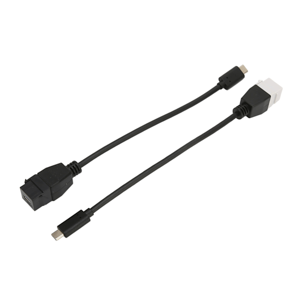 2kpl Tyyppi C Uros-Naarasliitin Uros-Naaras 5Gbps Nopea Plug and Play ABS Tyyppi C Uros-Naarasadapteri