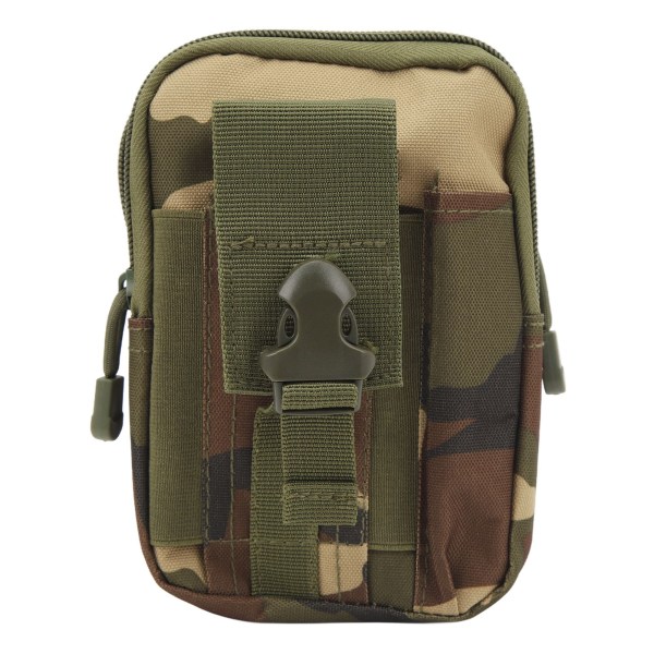Fleksibel midjepakke med flere lommer for løping, sykling og reise - Jungle Camouflage
