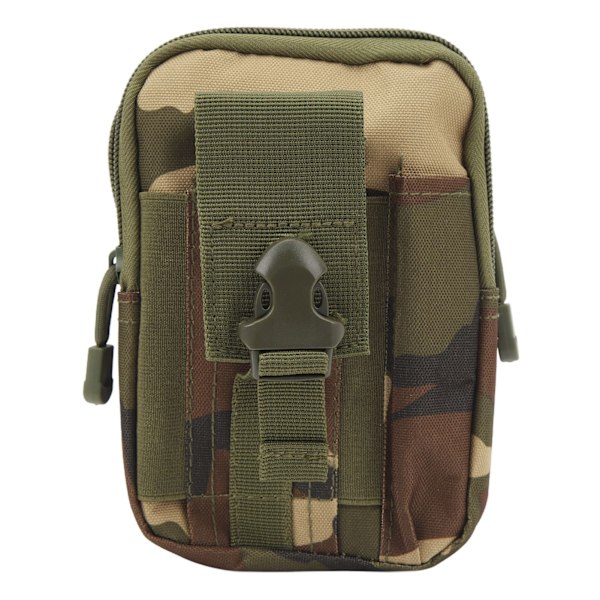 Flexibelt midjepaket med flera fickor för löpning, cykling och resor - Jungle Camouflage