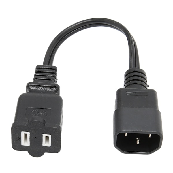 IEC320 C14 til 1 15R Kabel Han til Hun Vandtæt Strømadapterkabel til Bordlampe Digitalkamera Projektor 100‑250V