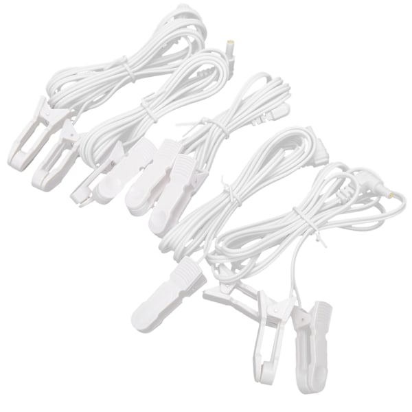 Ear Clip Electrode Lead Wires Cable Set for TENS Unit Physiotherapy Machine