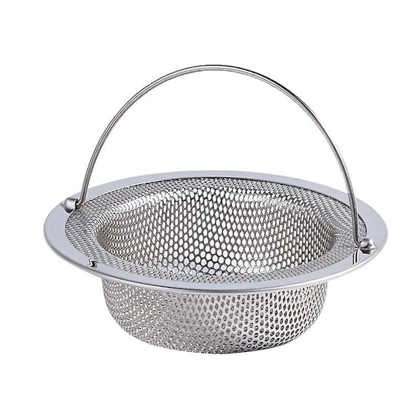 Stainless Steel Sink Strainer - Easy Lift Handle, 11cm Diameter