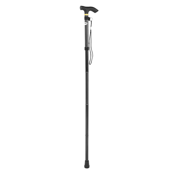 Aluminiumslegering Teleskopisk Letvægts Vandrestav Trekking Bjergbestigning Stav (Sort)