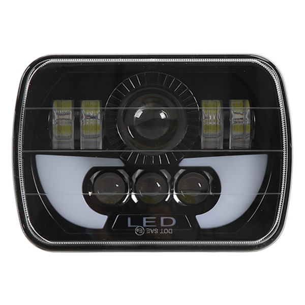 Firkantet LED-frontlykt 90W - Vanntett, fjernlys - Bilmotorsykkel