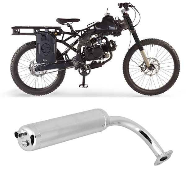Universal motorcykelljuddämpare avgasrör