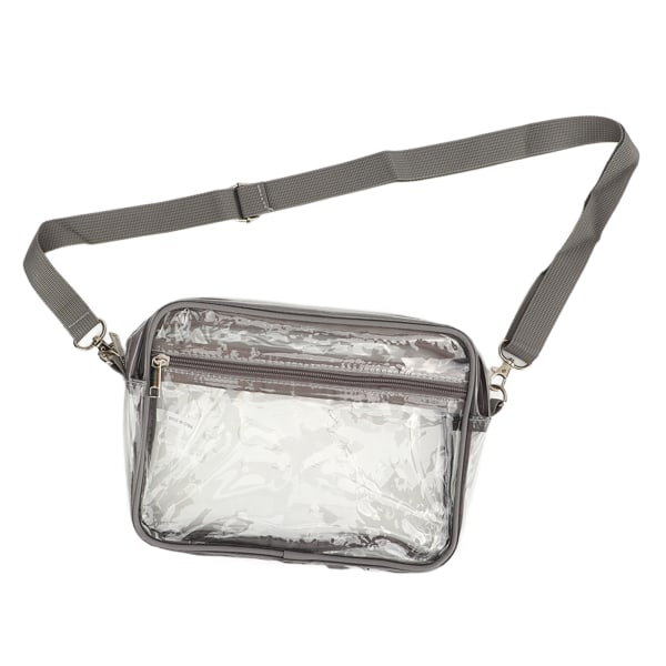 Vattentät genomskinlig PVC Messenger Bag med justerbar rem - Stor kapacitet reseväska