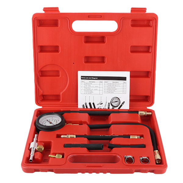 Bensiinimoottorin polttoaineen ruiskutuspaineen mittari 0-100 PSI