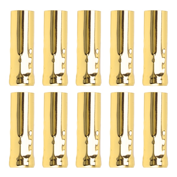 10Pcs E14 Metal Tube for Candle Lamp Holder Lamp Base Lighting Accessories 25x80mm Electrophoresis Gold