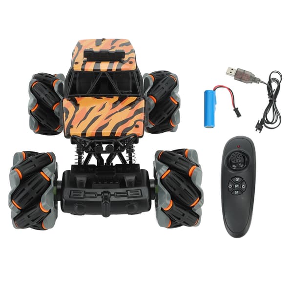 1:18 RC Stuntbil Stødabsorbering Stabil Greb Anti-Interference 360° Rotation RC Stuntbil Orange