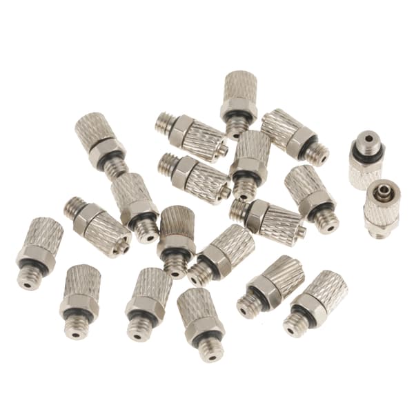 20 st Mini Pneumatiska Luftkopplingar M5 4mm Rak Han Koppling Slang Snabbkoppling