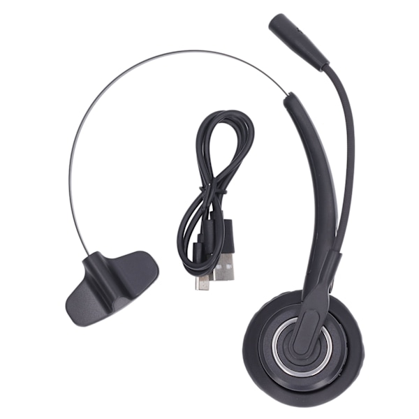 USB-kuulokemikrofoni, yksi korva, Bluetooth, melua vaimentava, säädettävä asiakaspalvelukuuloke mikrofonilla