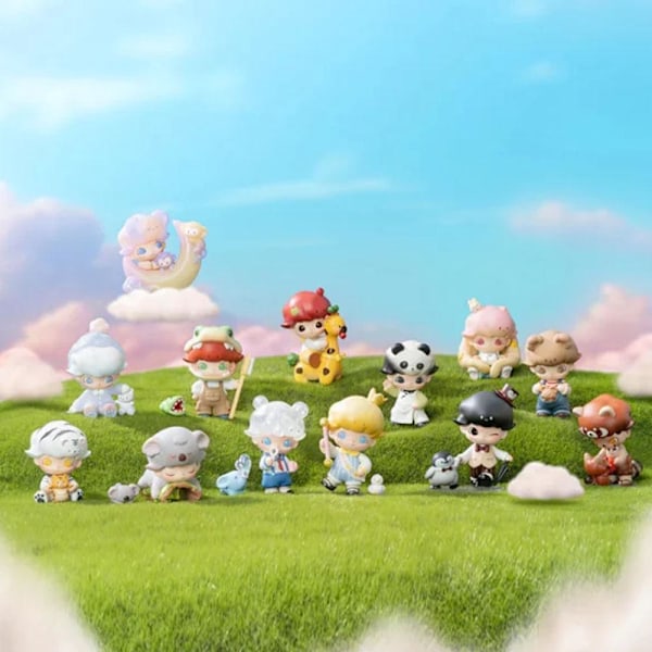 Pop Mart Rab Monster Animal Kingdom 9cm Blind Box Samlarobjekt Slumpmässig Design 3