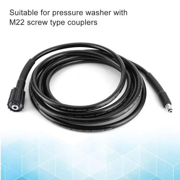 M22 högtryckstvättslang för Nilfisk C100 C110 C120 C130 C140 - 40Mpa Jet Power Wash