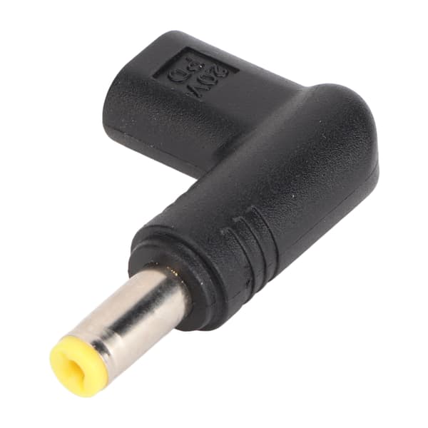 100W PD USB 3.1 Typ C Hon USB C till DC 18.5‑20V 5.5x1.7mm Adapter PD Emulator Trigger 90 Grader Vinklad
