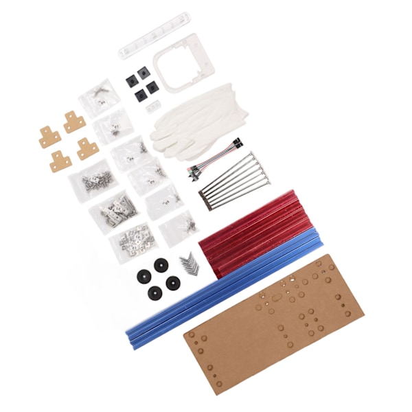 ATX Datamaskin Åpent Kabinett Brakett God Varmeavledning Støtter 4 PCI-spor Farget Aluminiumslegering DIY Nakent Ramme for Hjem Blå Rød
