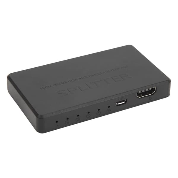 Video Splitter 1 Ind 4 Ud 4K 1080P Understøttet Plug and Play Anti-Interference HD Splitter til Desktop Computer