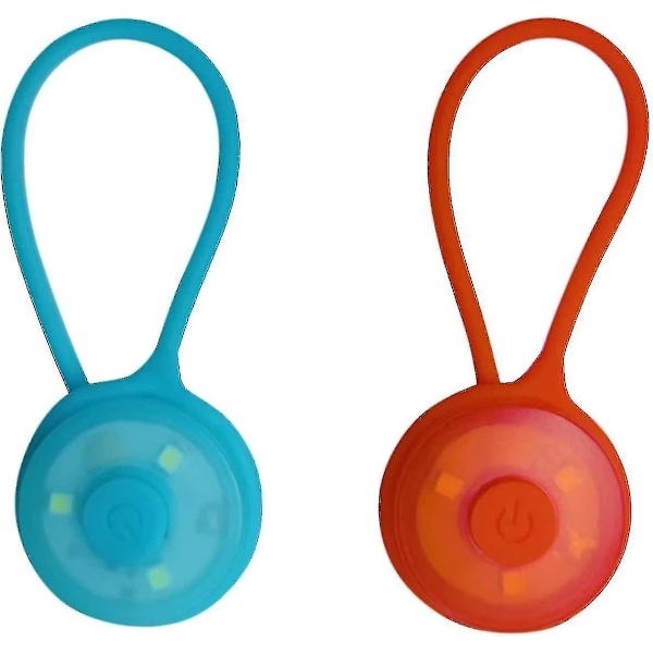 Reflektor för barn/ficklampa/ljushänge för hund/ficklampa skolväska 2-pack