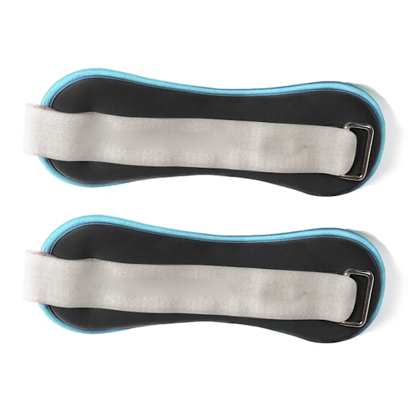 2 stk. håndledd- og ankelvekter for styrketrening - Usynlige håndleddsvekter med stropper for løping, gymnastikk - Svart 1 kg/35,3 oz