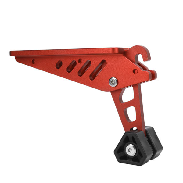 Fällbart dörrlås kroksteg fotpedal halkfritt aluminiumlegering tillbehör för bil SUV lastbil RV tak Orangered