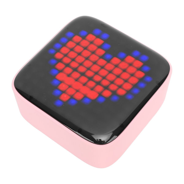 Retro Pixel Style bærbar trådløs højttaler - rosa