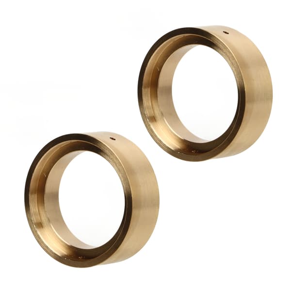 2 stk Messing Intern Pærlelås Clamp Ring Professional 1,3 tommer RC Messing Beadlock Hjulvægte til 1/18 RC Bil Guld