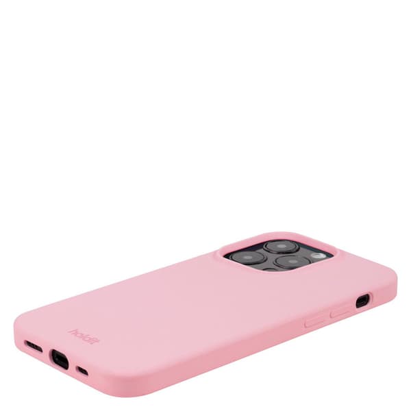 holdit iPhone 15 Pro Mobilskall Silikon Rosa Rosa Silikon