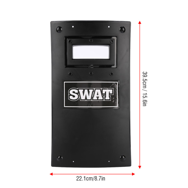 Beskyttelsesprop Riot Shield Militærmodell Leke for Politirollespill