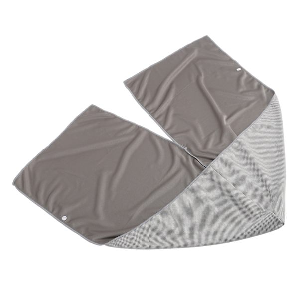 Quick Dry Grey Cooling Hoodie Handdukar med U-form för solskydd och sport