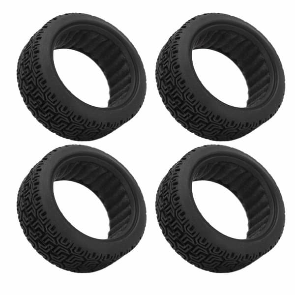4 stk RC bilrace dæk Gummi hjul opgraderingsdele til 1/10 Flat Running Drift Tilbehør