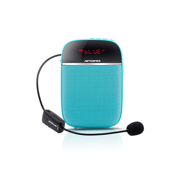 Kannettava opettajan megafoni langallisella mikrofonikuulokevyöllä, ladattava henkilökohtainen Bluetooth-kaiutin tukee musiikkia FM TF -korttia luokkahuoneeseen