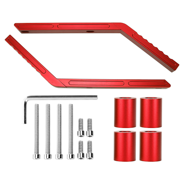 Bakre Handtag i Aluminium för Jeep Wrangler JK 2007‑2018 Röd
