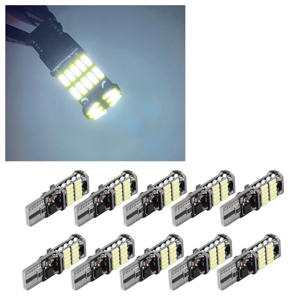 10 stk T10 4014 26SMD Bil Dekoding LED Canbus Pære Feilfri Sidemarkør Nummerplate Lys