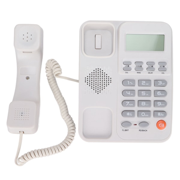 KXT2026CID Kontorstelefon Kontor Hotell Hem Fast fast telefonsupport 24 ringsignaler (Vit)