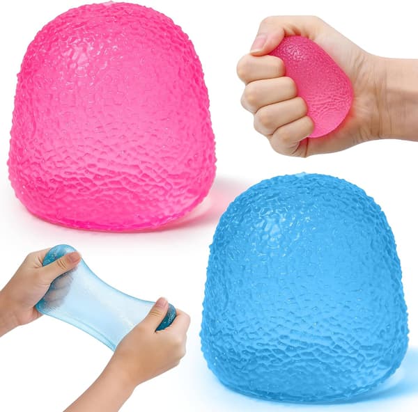 2 Gumdrop Squishy Fidget-leksaker, Gumdrop Sensoriska Stressbollar för barn och vuxna[SZ]