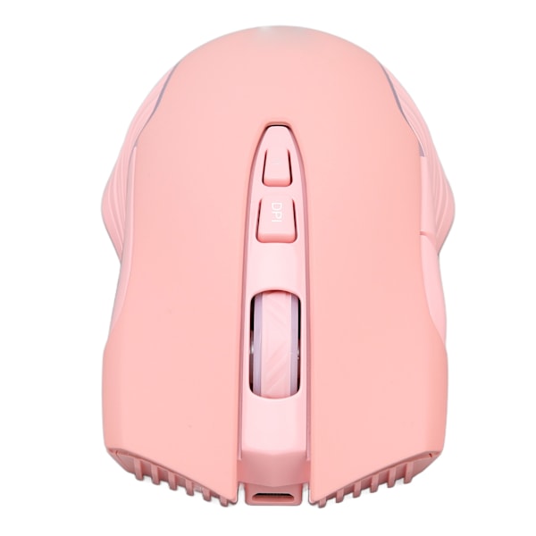 Trådløs Mus 2.4G Genopladelig USB RGB Professionel Optisk Sensor Gaming Mekanisk Mus Pink