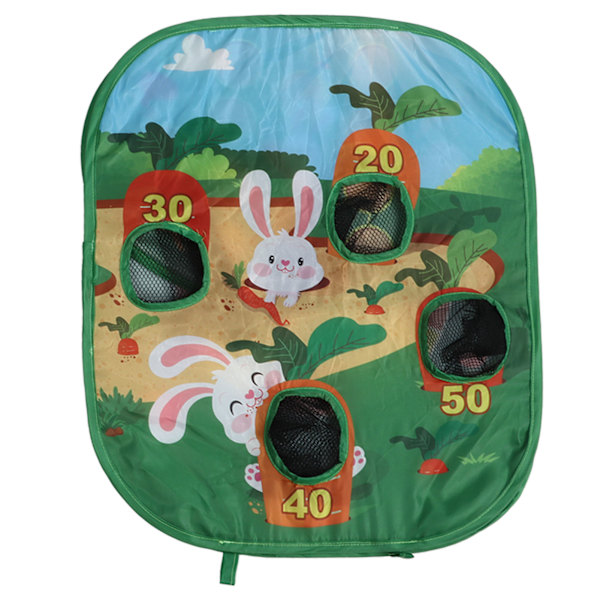 Kasta-leksakssats för barn med tecknade motiv Grön Bärbar tyg Vikbar djur-kasta-leksak för pojkar och flickor 2381A-5