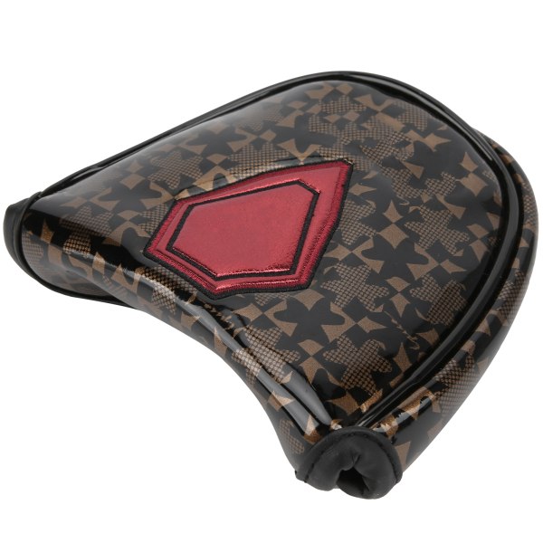 Magneettinen suljin räätälöity Golf Mallet Putter Covers Headcover Synteettinen Leather Red