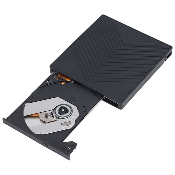 Ultrallinen ulkoinen CD- ja DVD-asema, 6-in-1, Plug and Play, Type C USB, Optinen asema, HUB, CD-poltin kannettaville tietokoneille, pöytätietokoneille