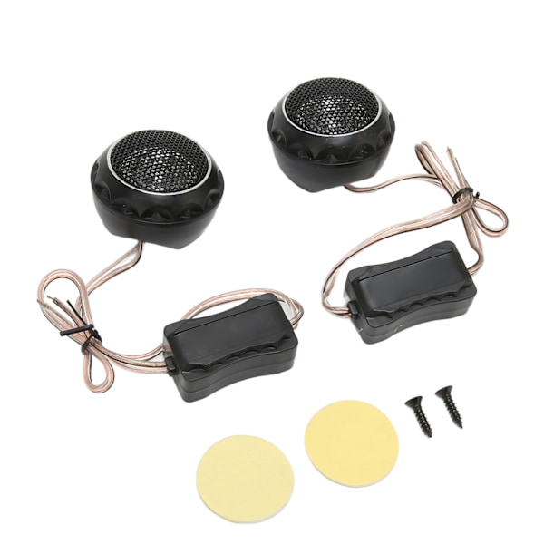 2 stk. Dome Tweeter 140W Metallisk Jern Højttaler Universal til Bil Lydsystemer