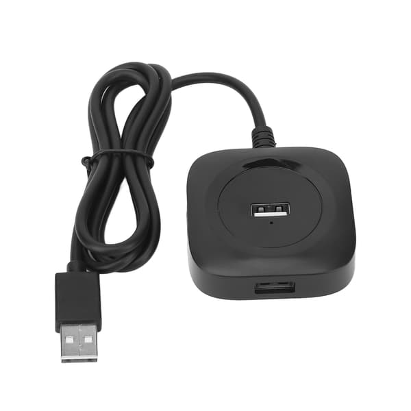 4 Ports USB Data Hub Splitter USB2.0 Multiport Adapter Expander til Tastatur Mus U Disk