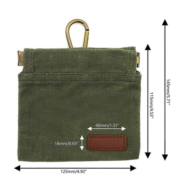Träningsgodispåse för husdjur, brun ryggsäcksdispenser Army green