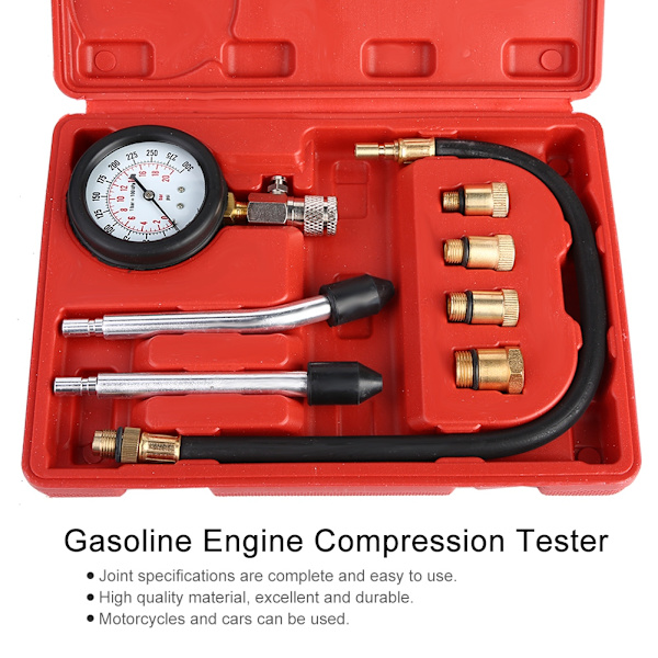Kompresjonstestersats for auto bensinmotor