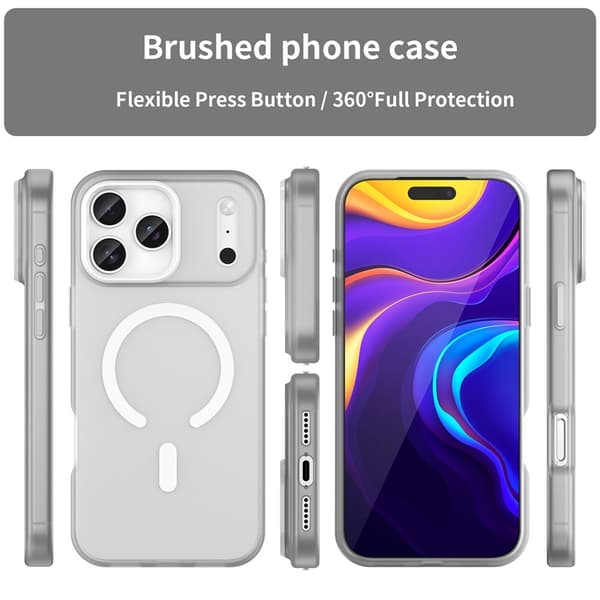 iPhone 17 Pro Max Deksel MagSafe Hybrid Hvit[SZ] 20