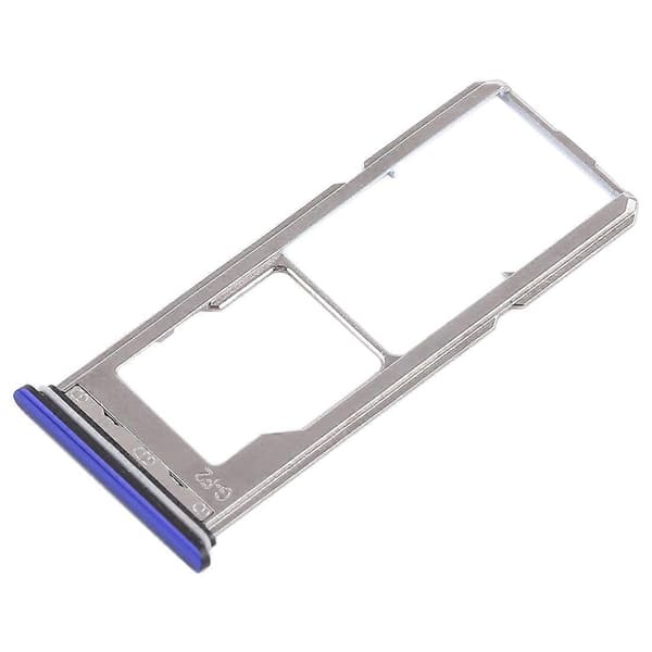 För Vivo Z1 2 x SIM-kortfack + Micro SD-kortfack Blue