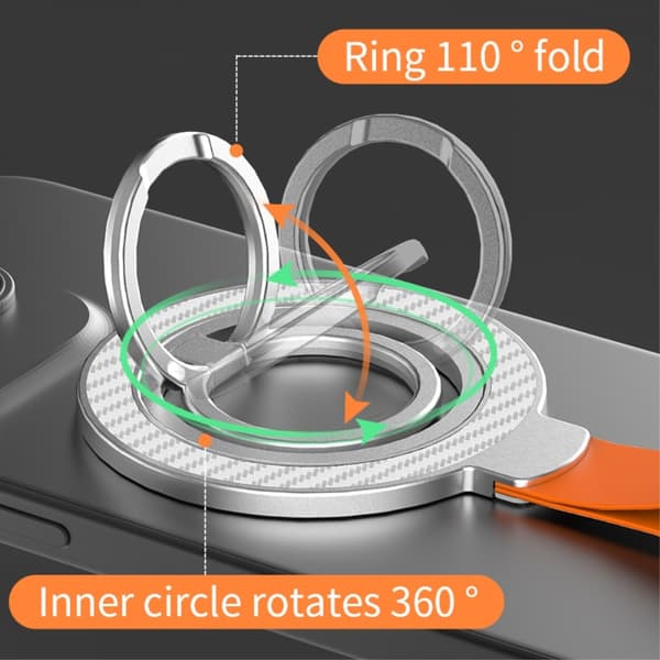 MagSafe Magnetisk Ringholder/Stativ Sort 65