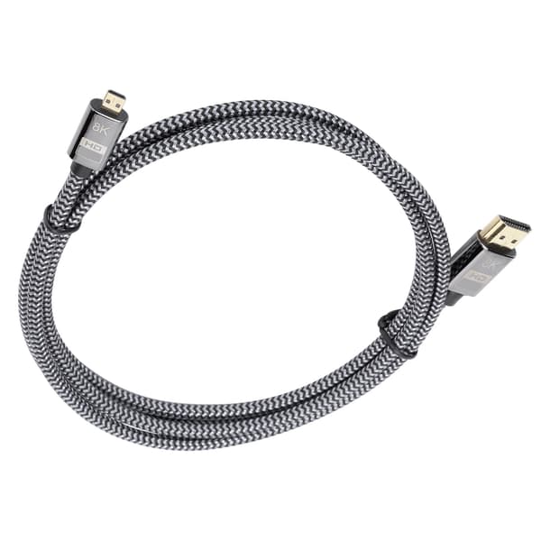 HDMI til HDMI Micro Kabel 1M HD Video Flettet Computer Tilslutningstilbehør 0.1