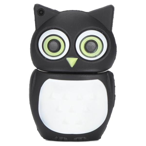 Cartoon U Disk Black Owl Udseende Højhastigheds Bulk Storage Flash Drive Hukommelsesenhed16GB